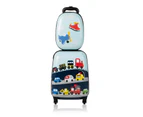 Costway 2PCS Kids Luggage Set 16'' & 13'' Backpack Travel Suitcase Carry On Bag Children Baggage