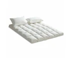 Pillowtop Mattress Topper Queen Size Luxury Bedding Mat Pad Protector Cover - Queen
