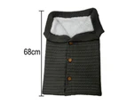 Winter Wrap Blanket Knit Warm Sleep Bag Stroller Sleeping Sack - White