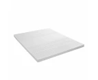 Latex Mattress Topper Queen Bed Underlay Natural Foam 7 Zone Cover 5cm