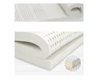 Latex Mattress Topper Queen Bed Underlay Natural Foam 7 Zone Cover 5cm
