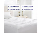 Luxury 1000GSM Bamboo Pillowtop Mattress Topper Bed Mattress Protector Queen King