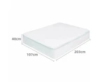 Mattress Protector Waterproof Fully Fitted Terry Cotton Bed Soft Cover All Size