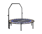 Everfit 48inch Round Trampoline Kids Exercise Fitness Adjustable Handrail Blue