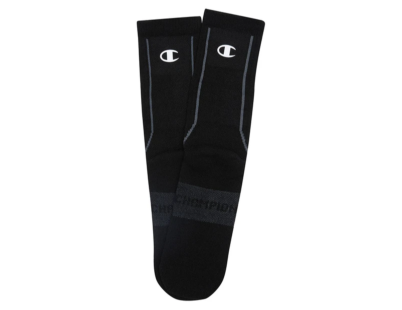 Champion Men's Sports C-Fit Crew Socks 3-Pack - Black