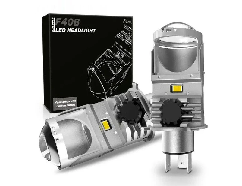 Gex F40B H4 Hi Low Beam Crystal White 6000K LED Headlights Conversion Kit