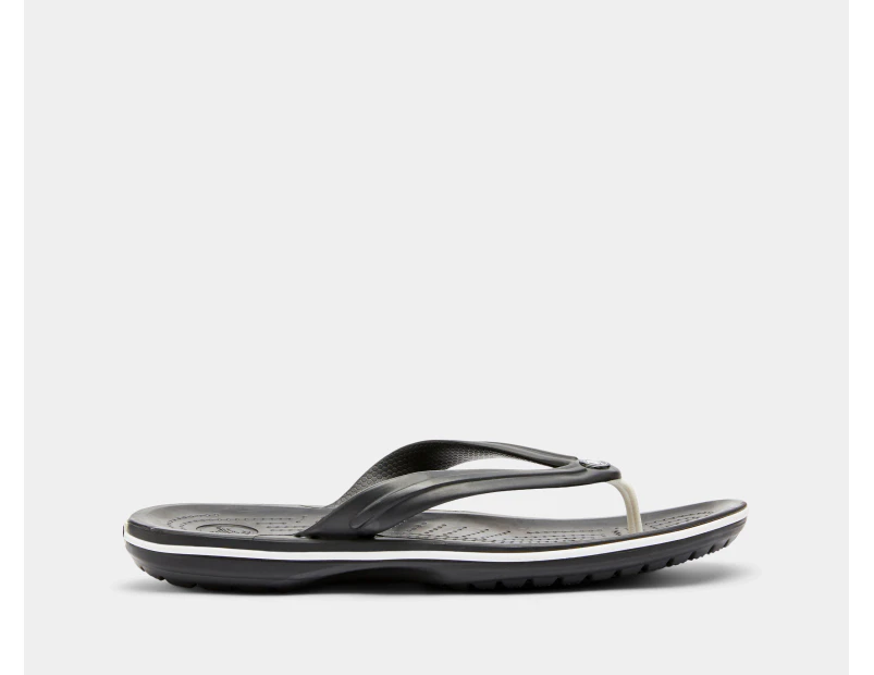 Crocs Unisex Crocband Flip Thongs - Black/White