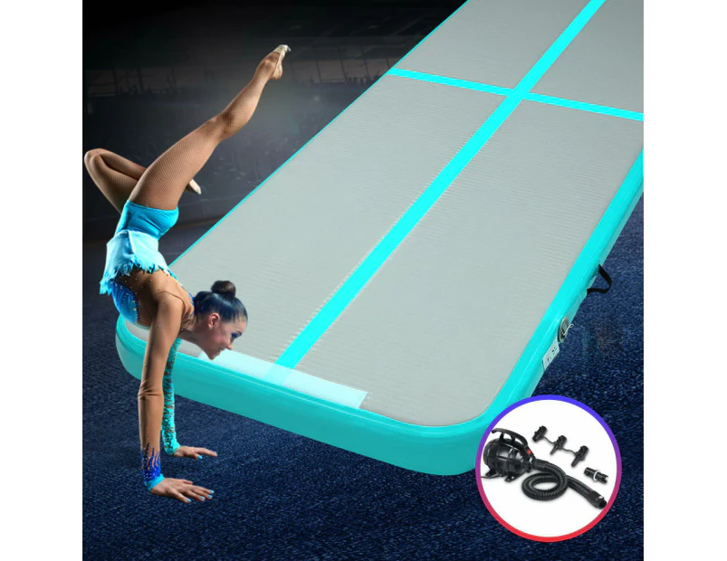Everfit 4X1M Airtrack Inflatable Air Track Tumbling Mat W/Pump Floor Gymnastics