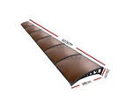 Instahut Window Door Awning? 1mx6m Brown Hollow Sheet Plastic Frame