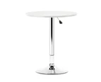 Artiss Bar Table Gas Lift Round White