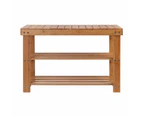 Artiss Shoe Rack Cabinet Bamboo Bench Wooden Storage Shelf Stand Organiser Stool