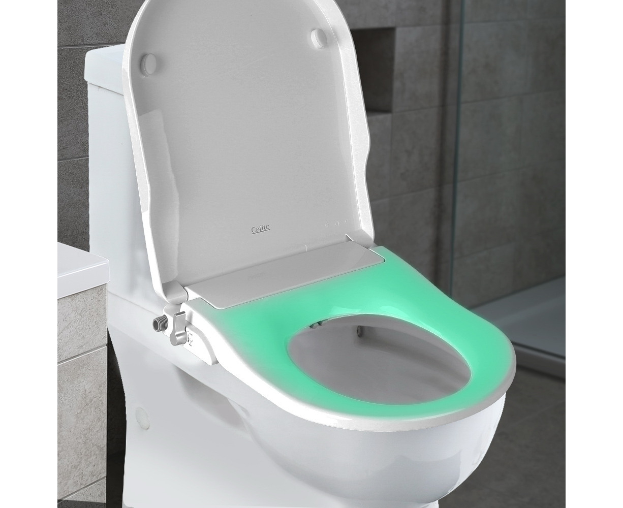 Cefito Non Electric Bidet Toilet Seat Cover Auto Smart Water Wash Dry | Catch.com.au