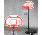 Everfit 2.1M Basketball Hoop Stand System Adjustable Portable Pro Kids White