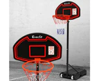 Everfit 2.1M Basketball Hoop Stand System Adjustable Portable Pro Kids Black