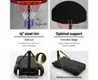 Everfit 2.1M Basketball Hoop Stand System Adjustable Portable Pro Kids Black