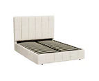 Artiss Bed Frame Queen Size Beige TETTE