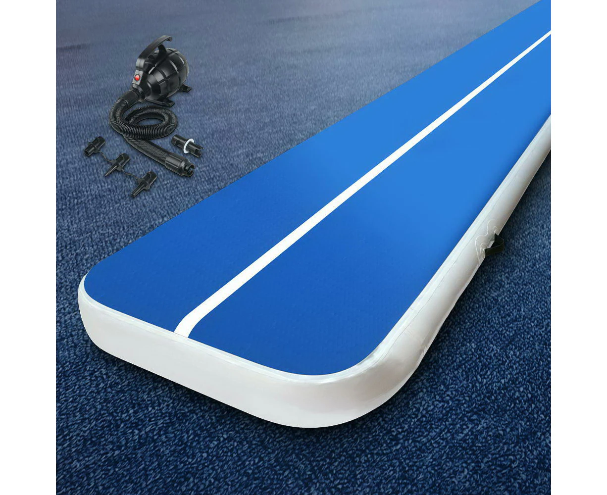 Everfit 4M Air Track Gymnastics Tumbling Exercise Yoga Mat W/ Pump Inflatable