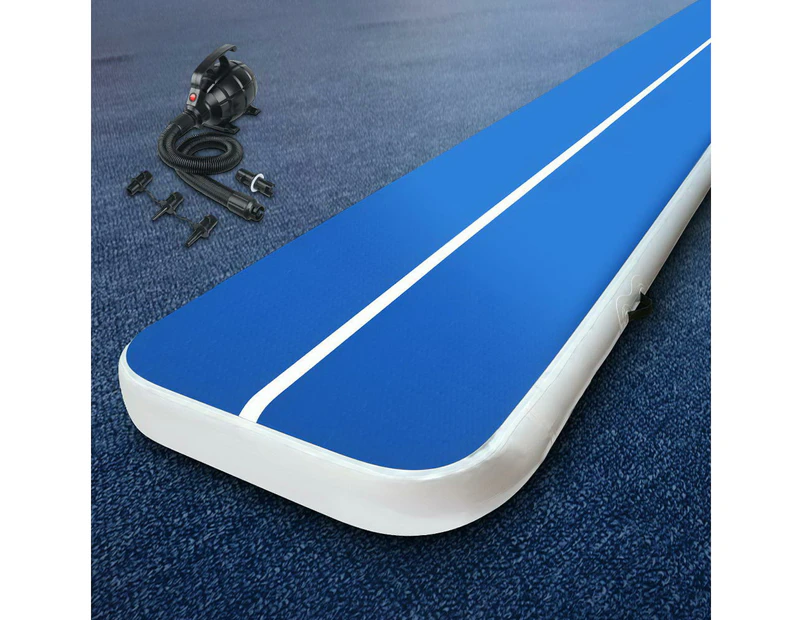 Everfit 4M Air Track Gymnastics Tumbling Exercise Yoga Mat W/ Pump Inflatable