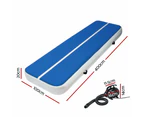 4X1M Inflatable Air Track Mat 20CM Thick with Pump Tumbling Blue