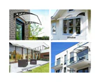 InstaHut Window Door Awning? 1mx6m Transparent Hollow Sheet Plastic Frame