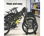 Weisshorn 6 Bike Stand Rack Bicycle Storage Floor Parking Holder Cycling Black