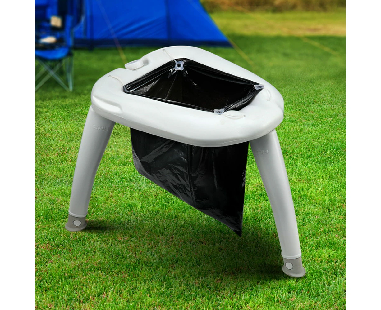 Weisshorn Portable Folding Toilet Camping Outdoor Caravan Plastic Bag