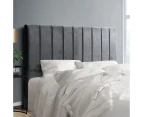 Artiss Bed Head Headboard Queen Velvet - VELA Grey