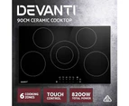 Devanti Electric Ceramic Cooktop 90cm