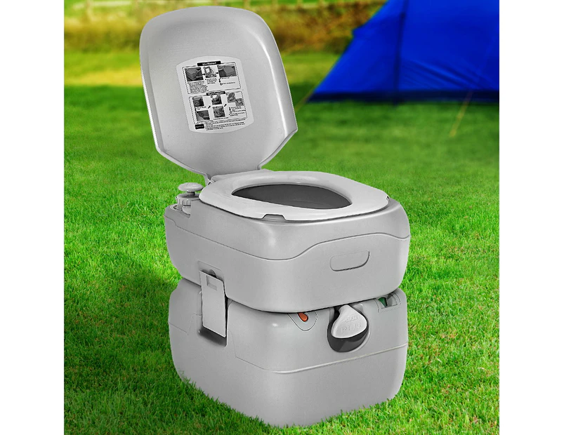 Weisshorn 22L Portable Camping Toilet Outdoor Flush Potty Boating