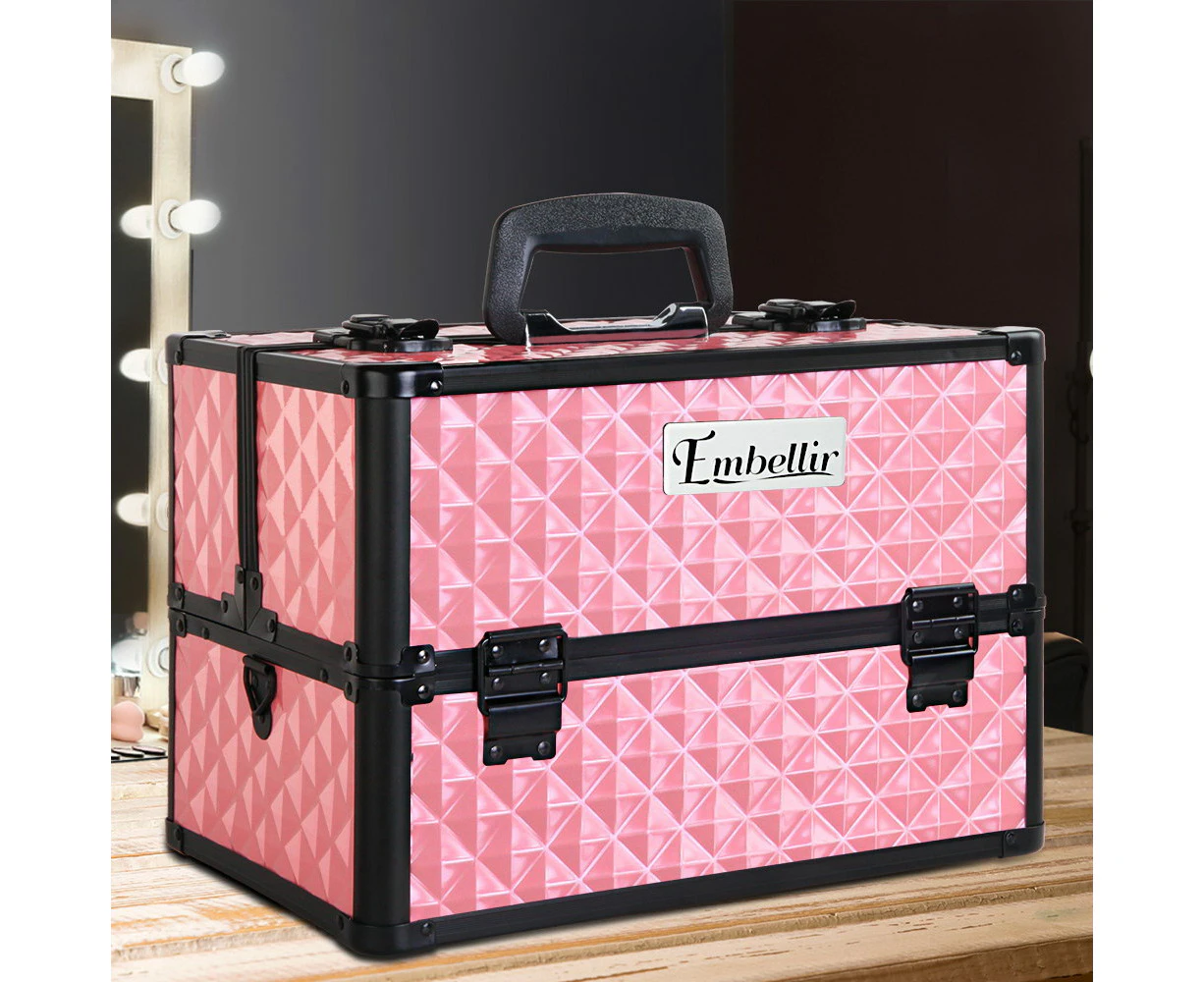 Embellir Beauty Case Makeup Travel Bag Organiser Storage Large Jewellery Box