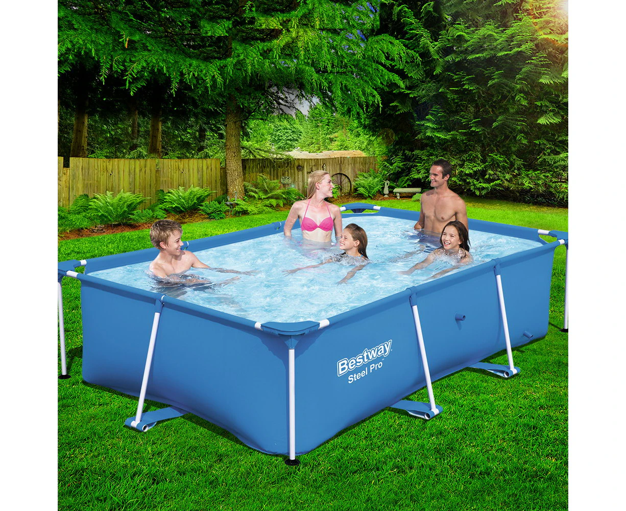 Bestway Swimming Pool 259x170x61cm Steel Frame Above Ground Pools 2300L