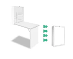 Artiss Computer Desk Bookshelf Wall Mount White