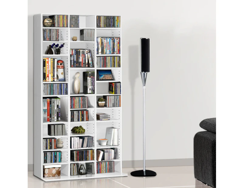 Artiss Bookshelf CD Storage Rack - BERT White