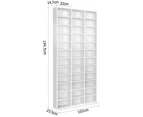 Artiss Adjustable Book Storage Shelf Rack Unit - White