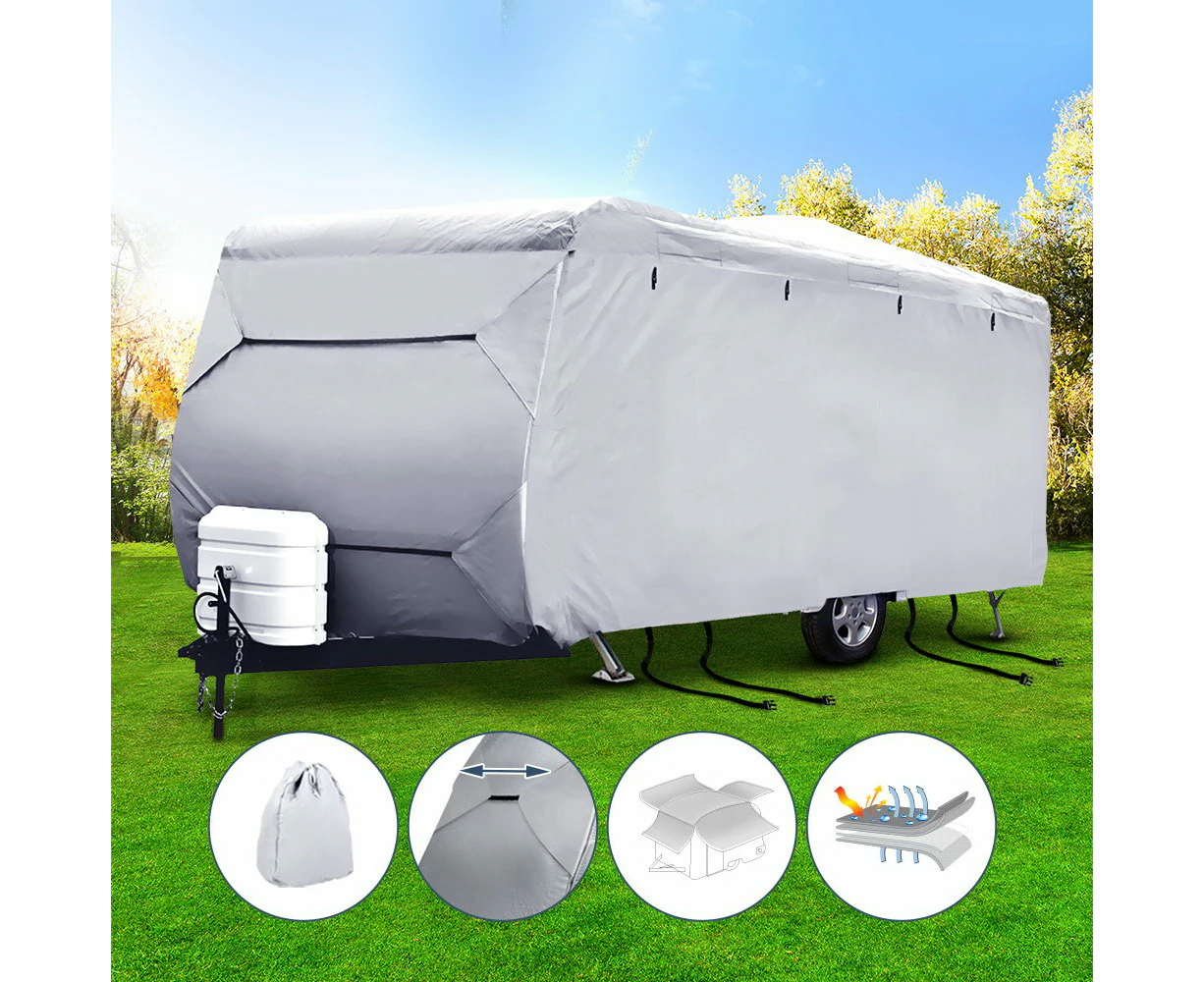 Weisshorn 14-16ft Caravan Cover Campervan 4 Layer Heavy Duty UV Carry bag Covers