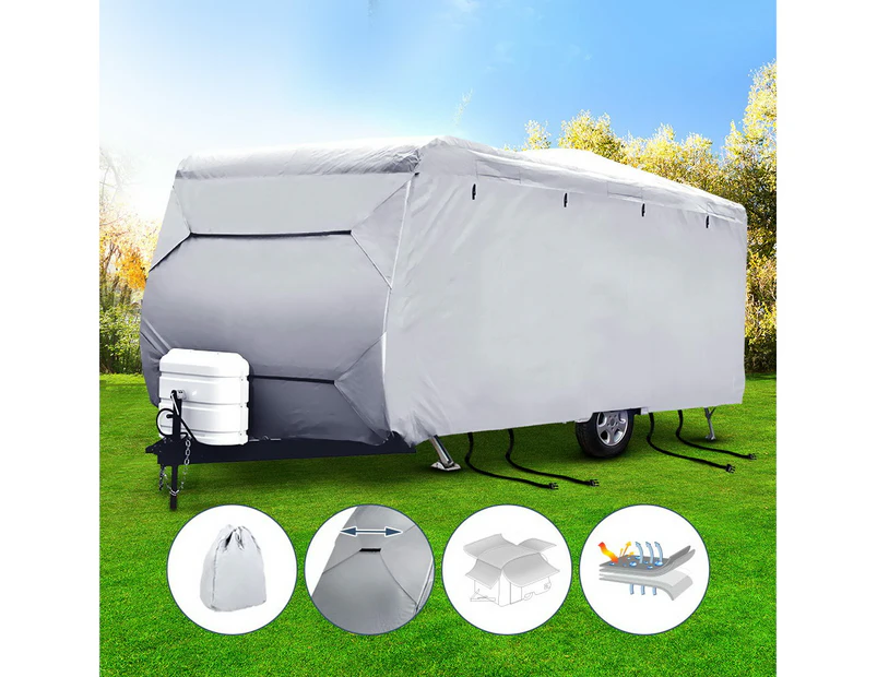 Weisshorn 14-16ft Caravan Cover Campervan 4 Layer Heavy Duty UV Carry bag Covers