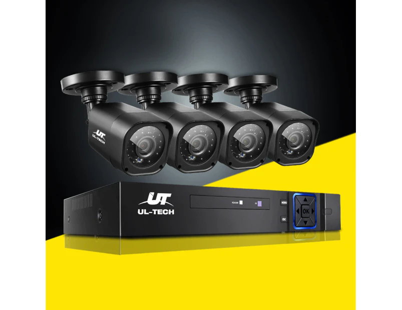 UL-tech CCTV Security System 4CH DVR 4 Cameras 1080p