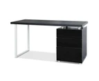 Artiss Computer Desk Drawer Black 140CM