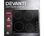 Devanti Electric Ceramic Cooktop 60cm