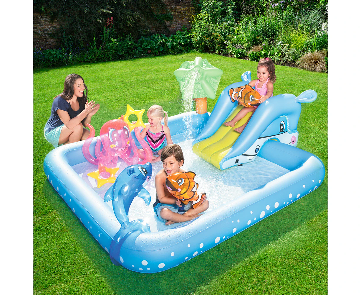 Bestway Kids Pool 239x206x86cm Inflatable Above Ground Swimming Play Pools 308L