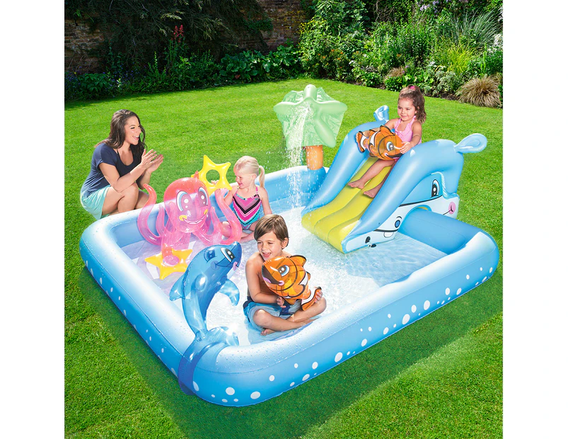 Bestway Kids Pool 239x206x86cm Inflatable Above Ground Swimming Play Pools 308L