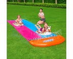 Bestway Water Slide Slip Kids 488cm Dual Slides Splash Pad