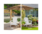 Patio Chairs Gardeon Outdoor Furniture Adirondack Chairs Beach Lounge Wooden Patio Garden