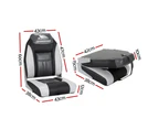 Seamanship 2X Folding Boat Seats Marine Seat Swivel High Back 12cm Padding Black