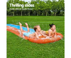 Bestway Water Slide Kids Slip 488cm Dual Slides Inflatable Splash Pad