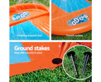 Bestway Water Slide Kids Slip 488cm Dual Slides Inflatable Splash Pad