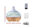 Devanti Aroma Diffuser Aromatherapy 3D Glass 400ml