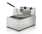 Devanti 10L Electric Commercial Deep Fryer Single Basket 2200W