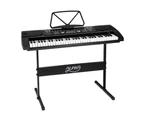 Alpha 61 Keys Electronic Piano Keyboard Digital Electric w/ Stand Beginner Black