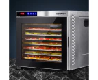 Devanti 10 Trays Food Dehydrator Stainless Steel Tray